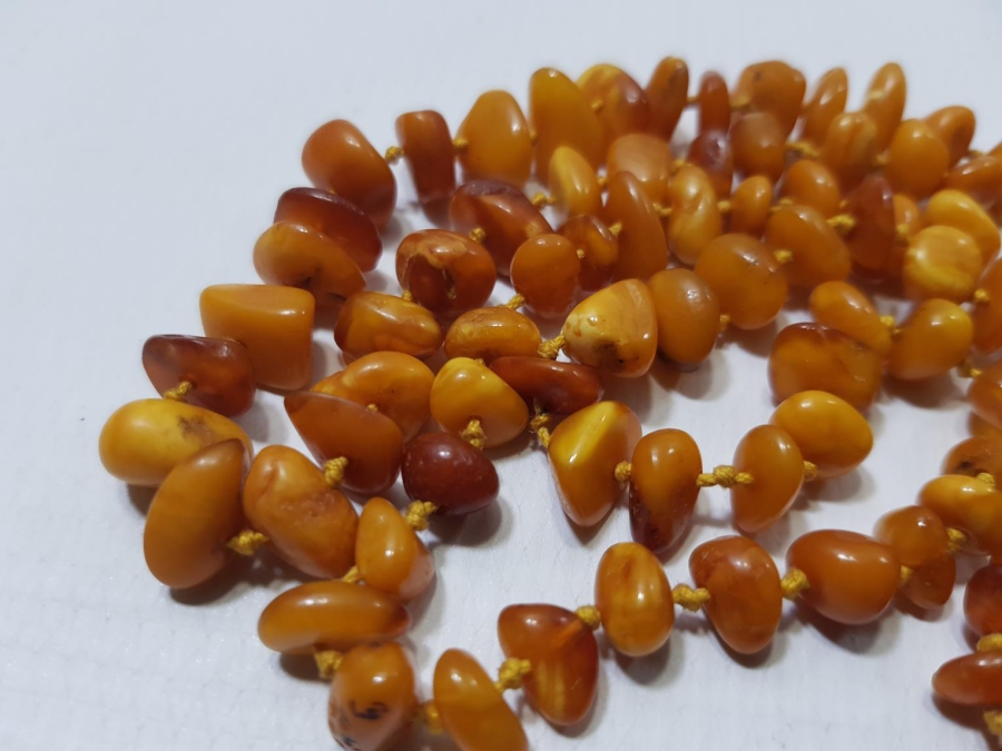 ANTİKA DAMLA KEHRİBAR GERDANLIK