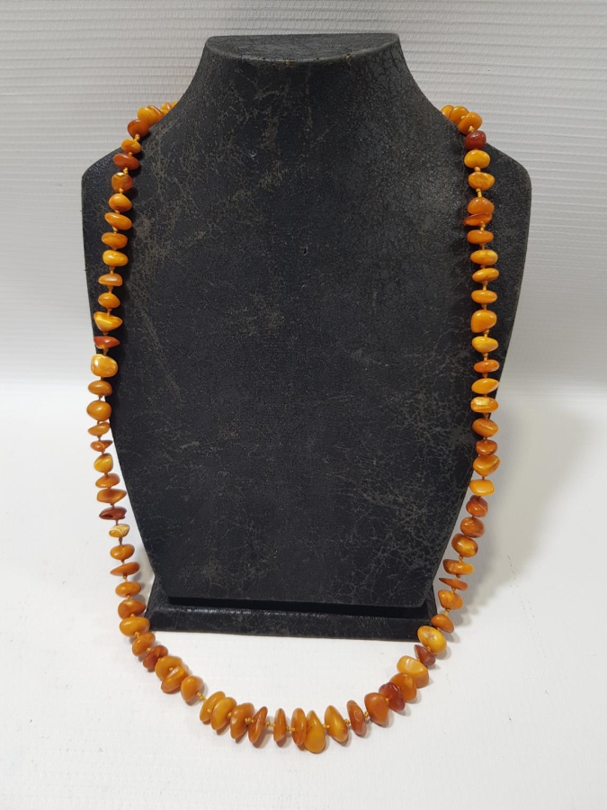 ANTİKA DAMLA KEHRİBAR GERDANLIK