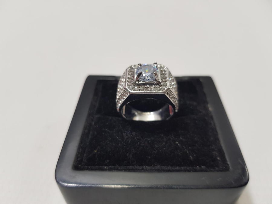 AQUAMARİN VE ZİRKON TAŞLI BİJUTERİ YÜZÜK