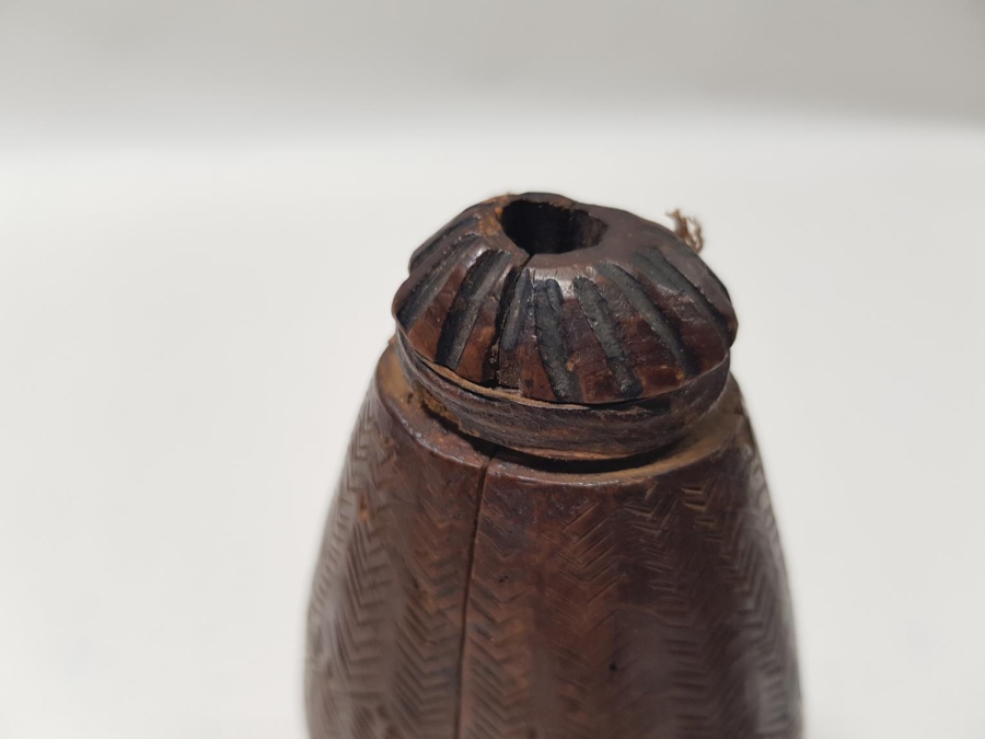 OSMANLI DÖNEMİ ÇOK NADİR YENİÇERİ KALE TÜFEĞİ BARUTLUĞU