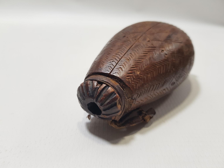 OSMANLI DÖNEMİ ÇOK NADİR YENİÇERİ KALE TÜFEĞİ BARUTLUĞU