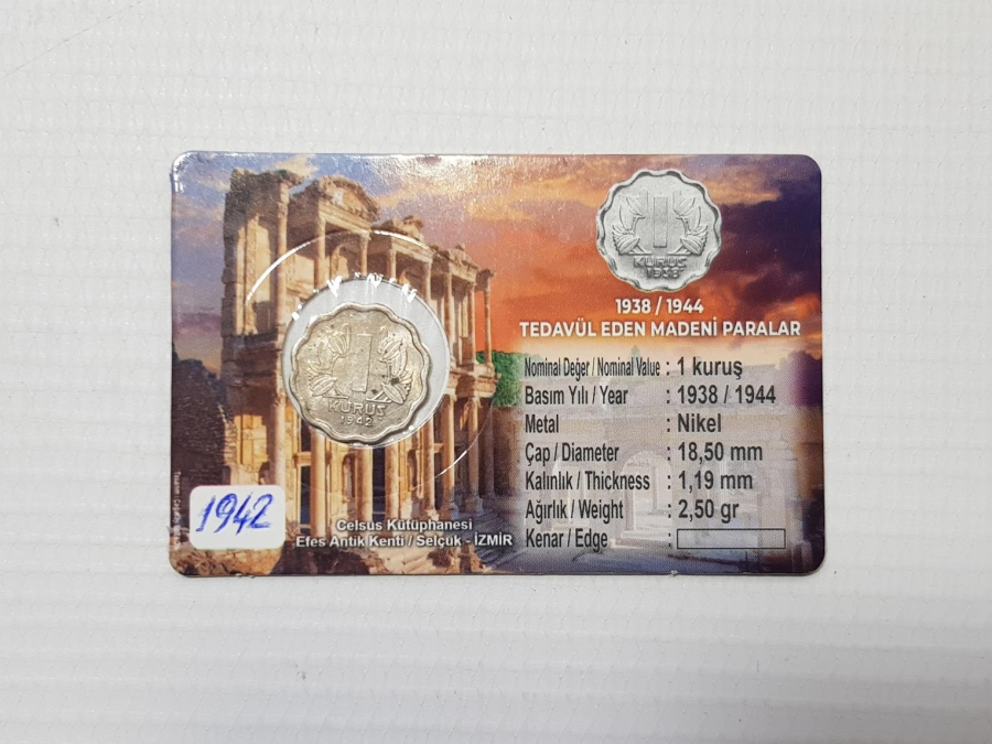 1942 TARİHLİ 1 KURUŞ