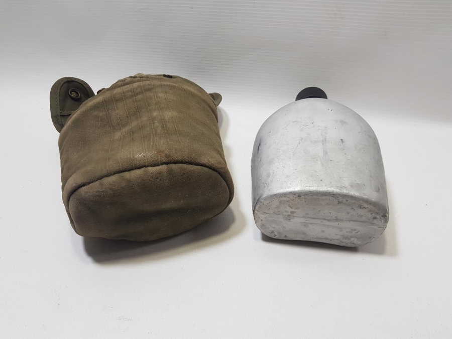 2. DÜNYA SAVAŞI ORİJİNAL KILIFINDA ASKER MATARASI