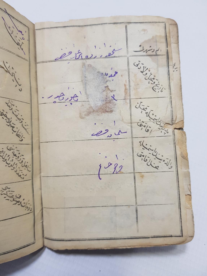 TÜRKİYE CUMHURİYETİNİN İLK NÜFUS KAĞIDI