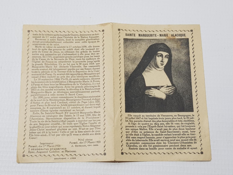 1920 TARİHLİ HRİSTİYAN EFEMERA