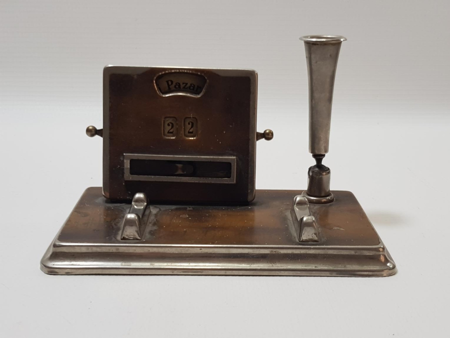 ANTİKA MASAÜSTÜ TAKVİMLİ KALEMLİK