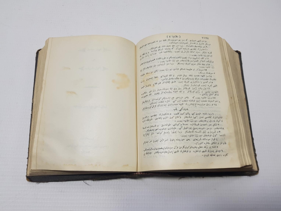 AGOP BOYACIYAN İMZALI OSMANLICA YAZILI TEVRAT VE İNCİL