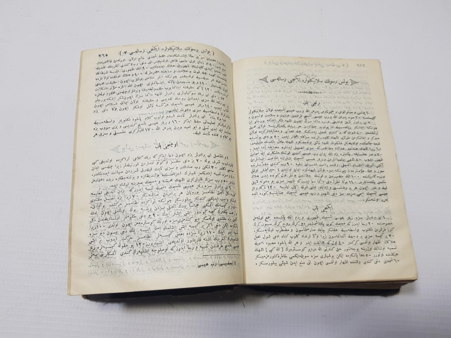 AGOP BOYACIYAN İMZALI OSMANLICA YAZILI TEVRAT VE İNCİL