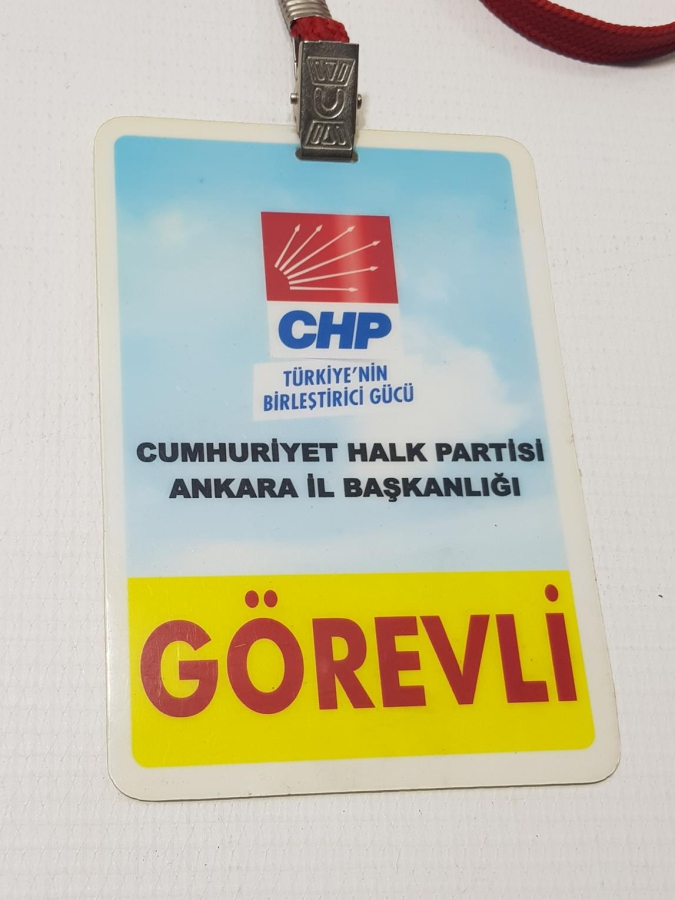 CHP GÖREVLİ KARTI