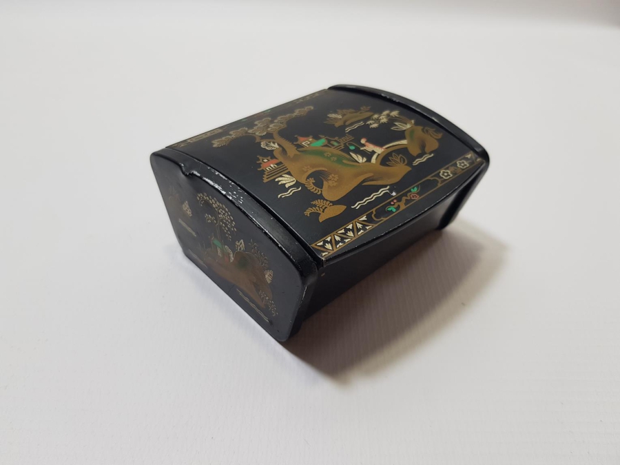 ANTİKA PAPİER MACHE KUTU