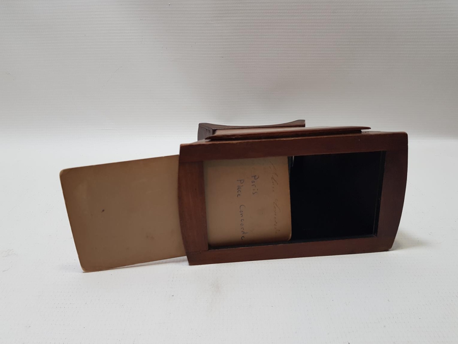 ANTİKA STEOROSKOP VE 6 ADET FOTOĞRAF