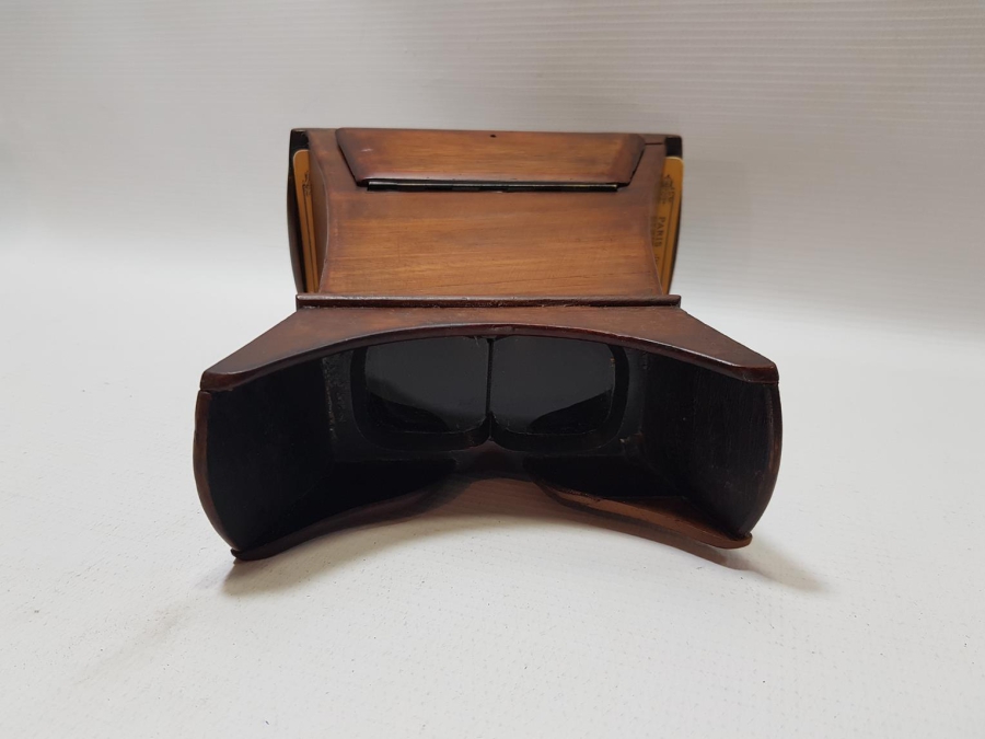 ANTİKA STEOROSKOP VE 6 ADET FOTOĞRAF