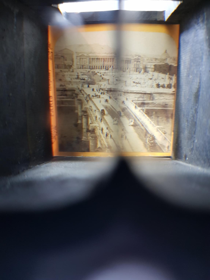 ANTİKA STEOROSKOP VE 6 ADET FOTOĞRAF