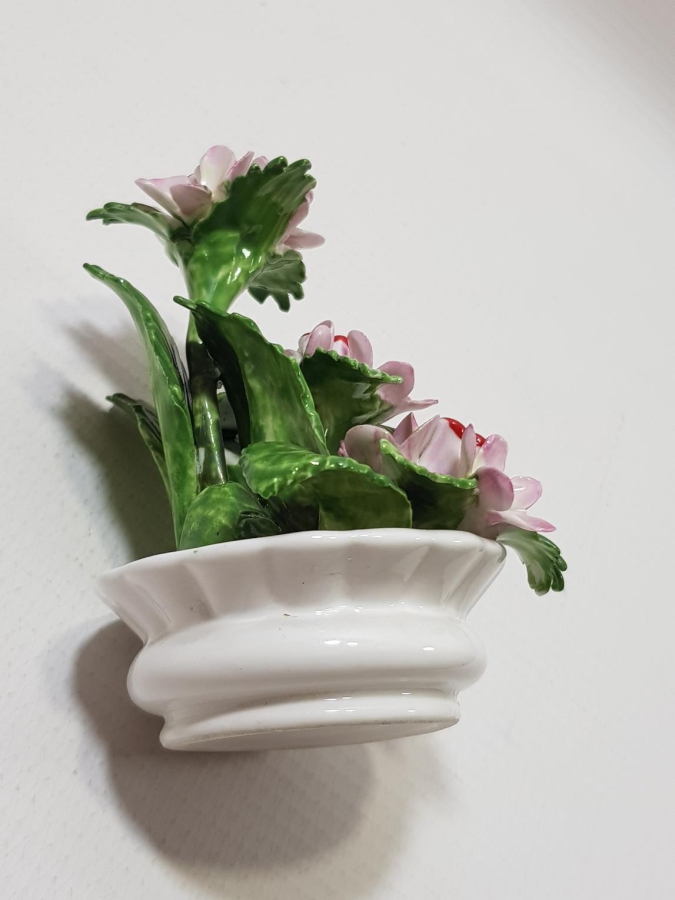 ANTİKA PORSELEN ÇİÇEK BİBLOSU