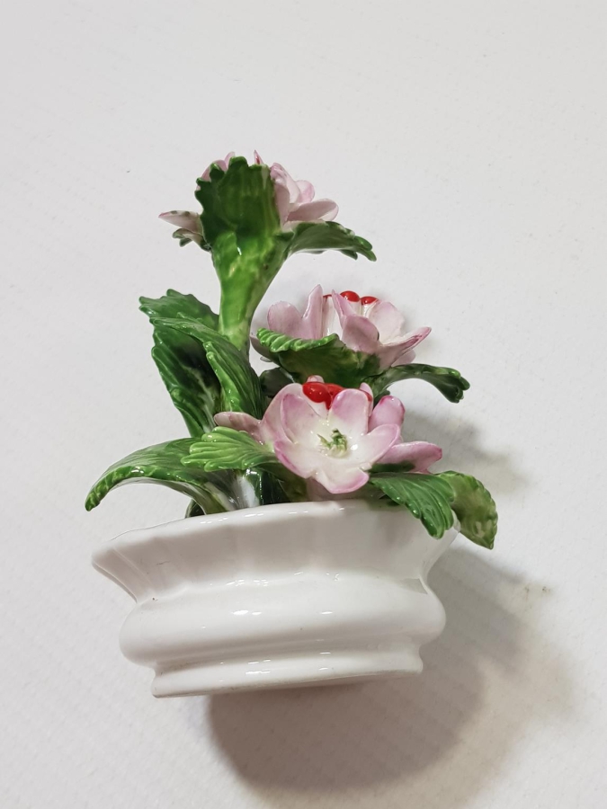 ANTİKA PORSELEN ÇİÇEK BİBLOSU