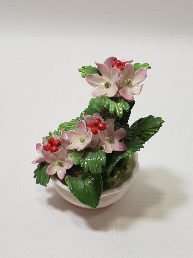 ANTİKA PORSELEN ÇİÇEK BİBLOSU