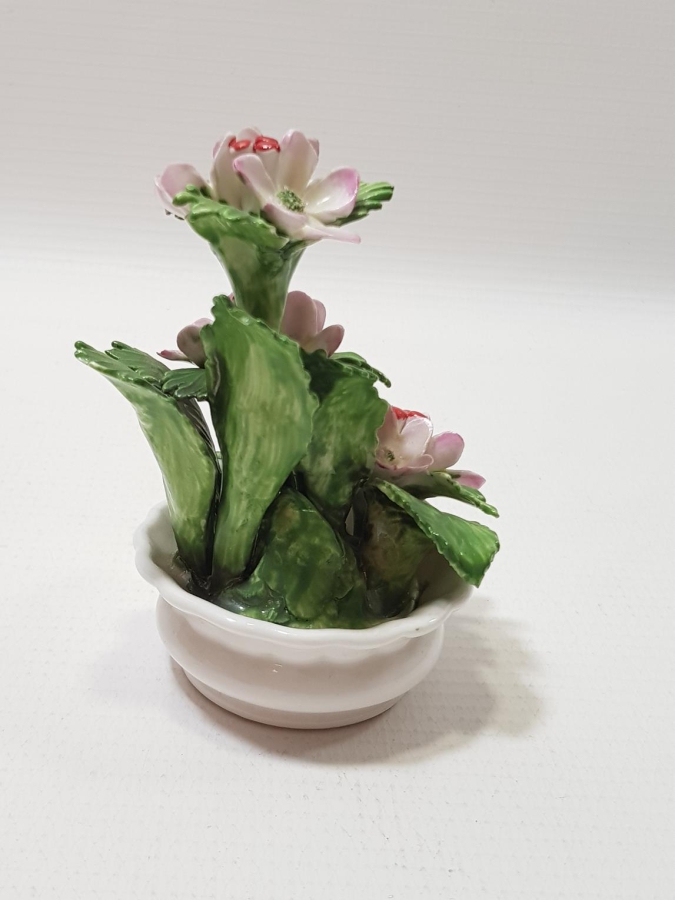 ANTİKA PORSELEN ÇİÇEK BİBLOSU