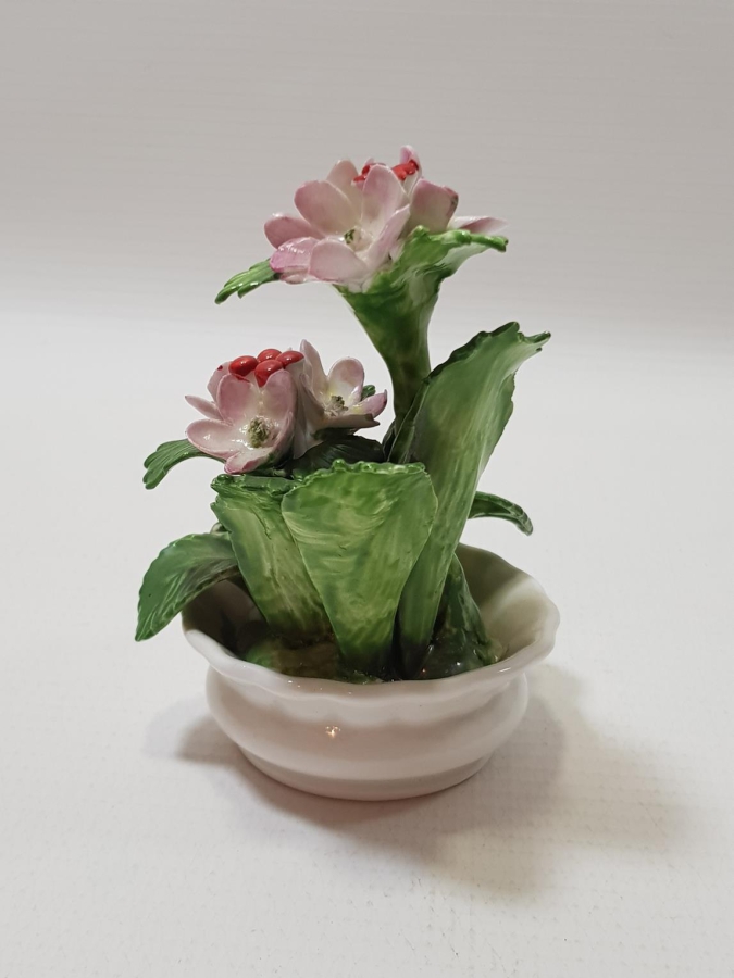 ANTİKA PORSELEN ÇİÇEK BİBLOSU