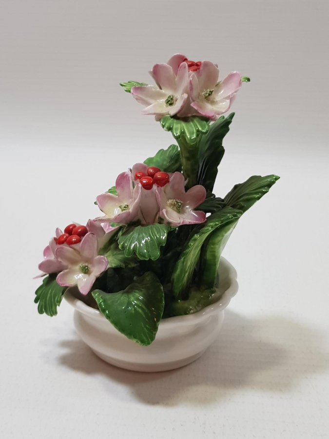 ANTİKA PORSELEN ÇİÇEK BİBLOSU