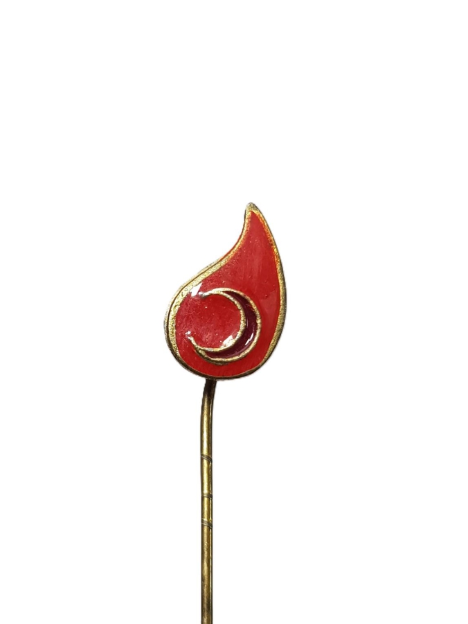 OSMANLI DÖNEMİ DAMLA FORMLU HİLAL-İ AHMER ROZETİ