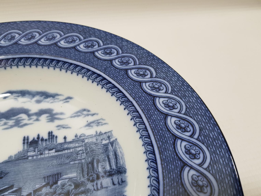 OSMANLI DÖNEMİ BYZANTIUM DAMGALI İSTANBUL GÖRSELLİ PORSELEN TABAK