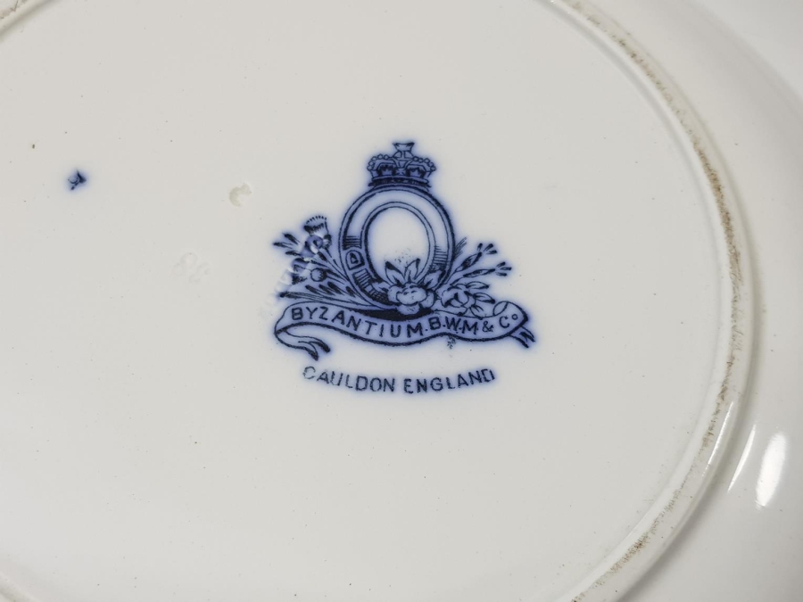 OSMANLI DÖNEMİ BYZANTIUM DAMGALI İSTANBUL GÖRSELLİ PORSELEN TABAK