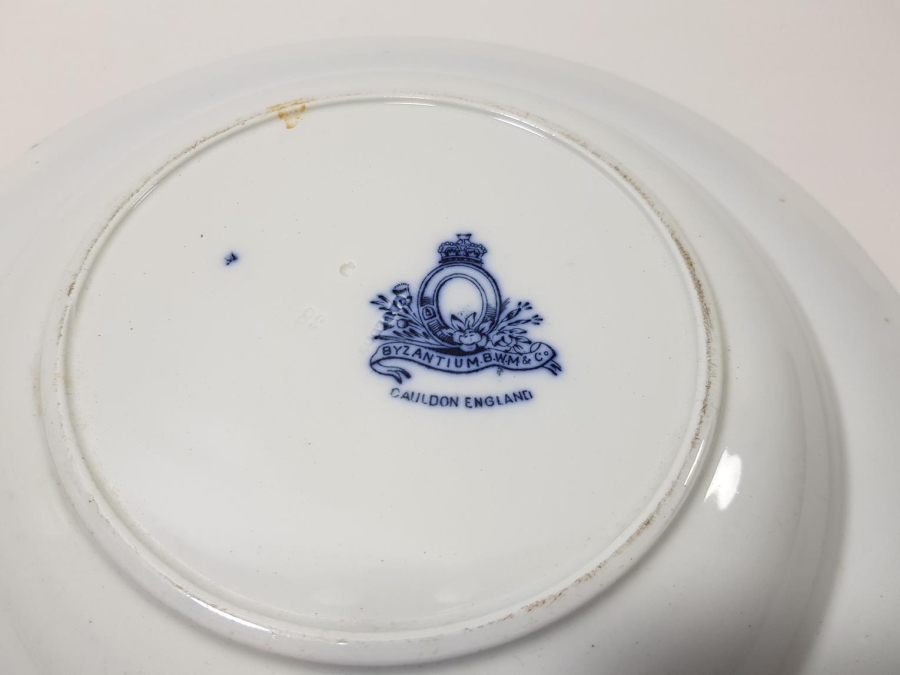 OSMANLI DÖNEMİ BYZANTIUM DAMGALI İSTANBUL GÖRSELLİ PORSELEN TABAK