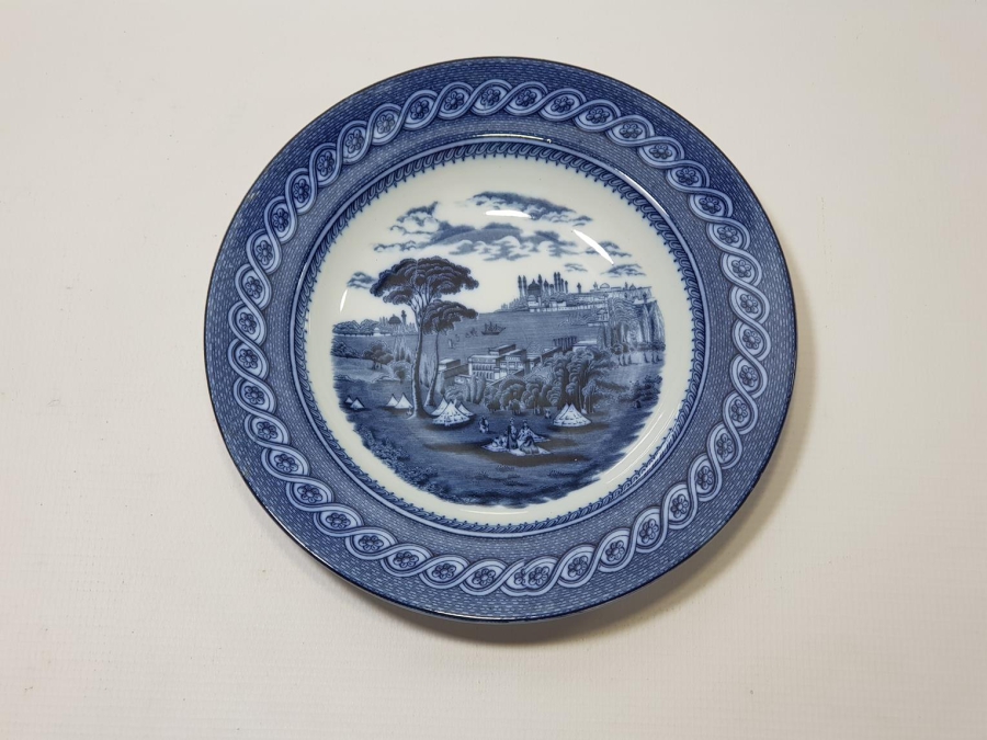 OSMANLI DÖNEMİ BYZANTIUM DAMGALI İSTANBUL GÖRSELLİ PORSELEN TABAK