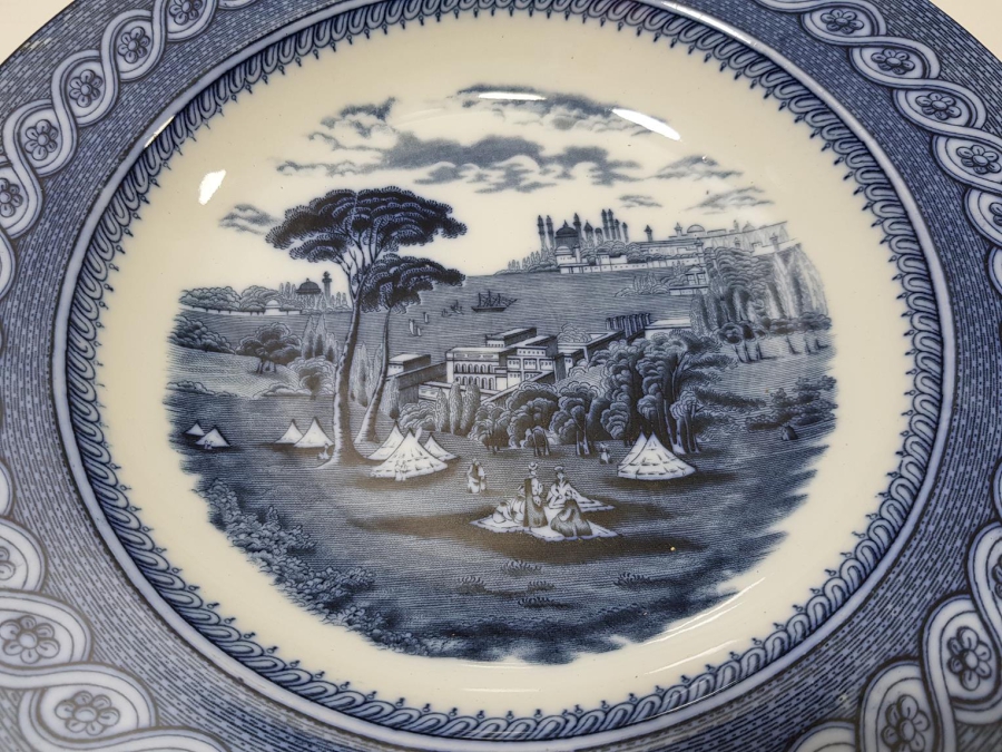 OSMANLI DÖNEMİ BYZANTIUM DAMGALI İSTANBUL GÖRSELLİ PORSELEN TABAK