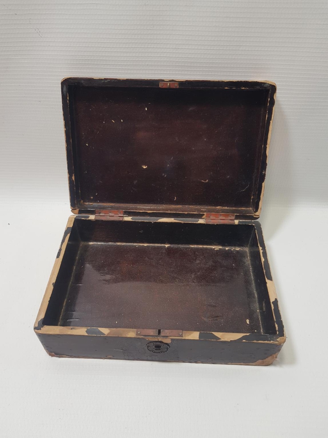 ANTİKA PAPİER MACHE KUTU