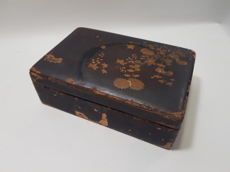 ANTİKA PAPİER MACHE KUTU