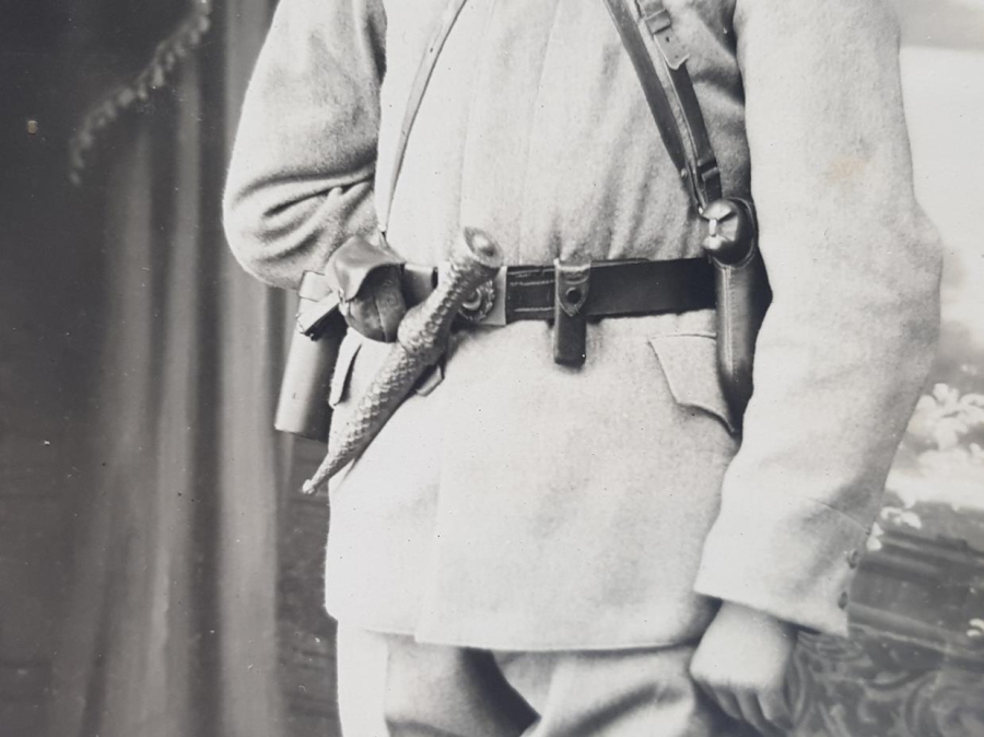 1. DÜNYA SAVAŞI ENVERİYE KAMALI KAFKAS İSLAM ORDUSU KUMANDANI FOTOĞRAFI