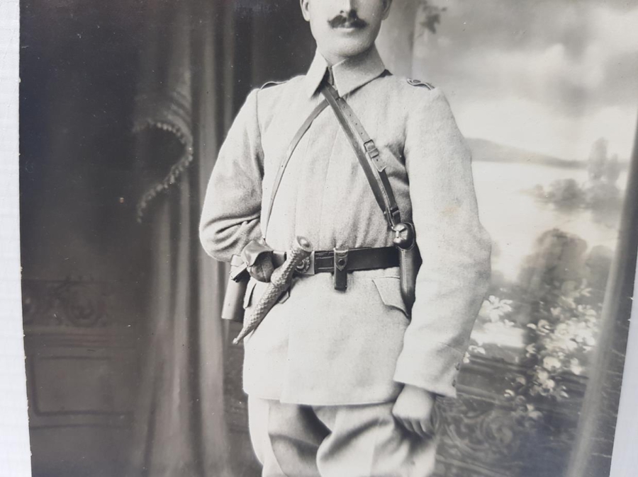 1. DÜNYA SAVAŞI ENVERİYE KAMALI KAFKAS İSLAM ORDUSU KUMANDANI FOTOĞRAFI