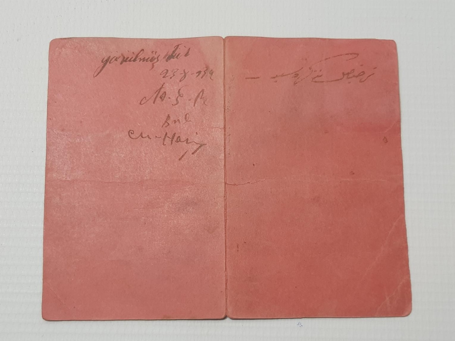 OSMANLICA ASKER TERHİS BELGESİ