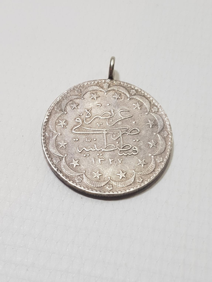 SULTAN MEHMET REŞAD DÖNEMİ 20 KURUŞ GÜMÜŞ MECİDİYE PARA