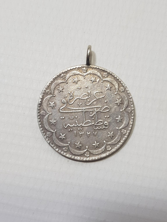 SULTAN MEHMET REŞAD DÖNEMİ 20 KURUŞ GÜMÜŞ MECİDİYE PARA