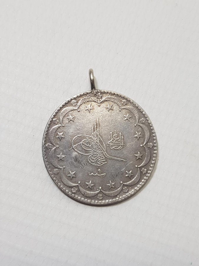 SULTAN MEHMET REŞAD DÖNEMİ 20 KURUŞ GÜMÜŞ MECİDİYE PARA