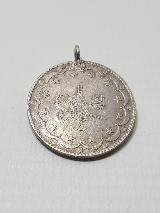 SULTAN MEHMET REŞAD DÖNEMİ 20 KURUŞ GÜMÜŞ MECİDİYE PARA