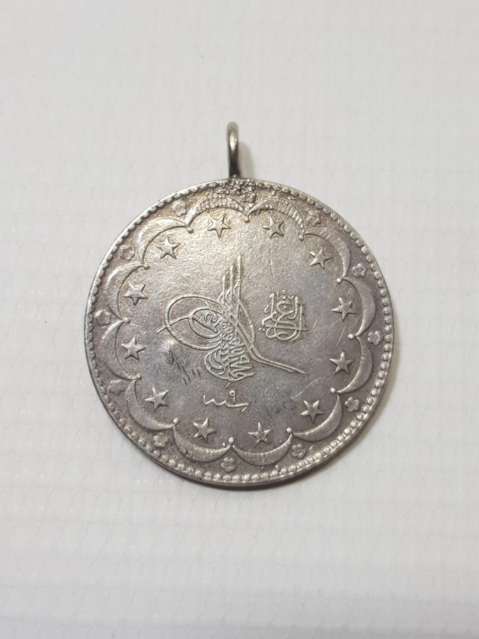 SULTAN MEHMET REŞAD DÖNEMİ 20 KURUŞ GÜMÜŞ MECİDİYE PARA