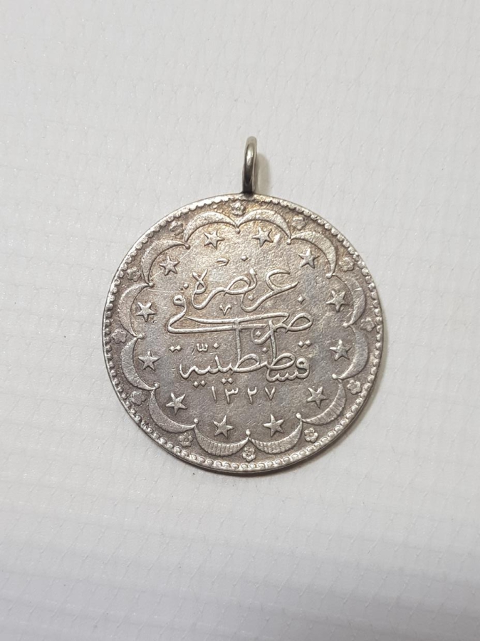 SULTAN MEHMET REŞAD DÖNEMİ 20 KURUŞ GÜMÜŞ MECİDİYE PARA