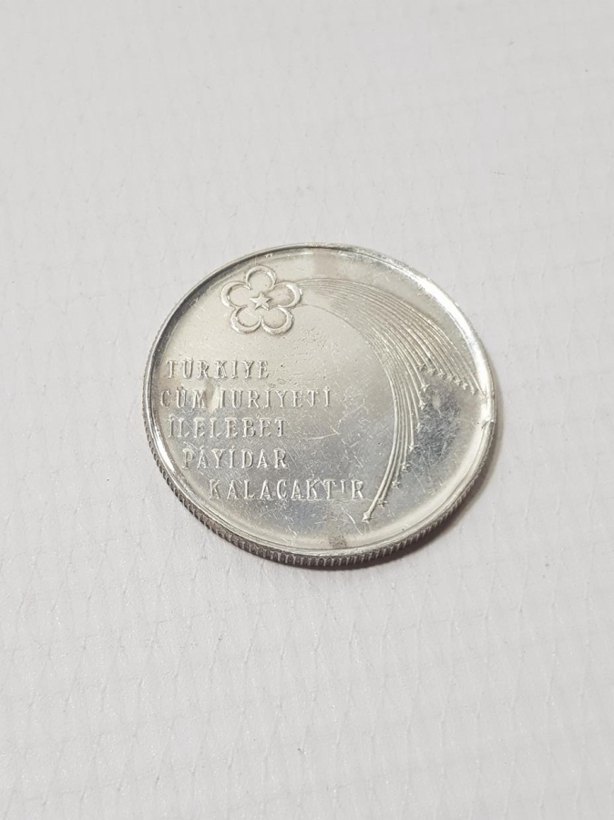 TÜRKİYE CUMHURİYET'İNİN 50. YILI GÜMÜŞ HATIRA 50 LİRA