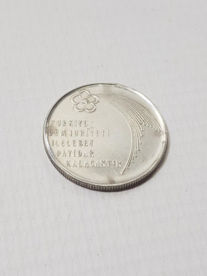 TÜRKİYE CUMHURİYET'İNİN 50. YILI GÜMÜŞ HATIRA 50 LİRA