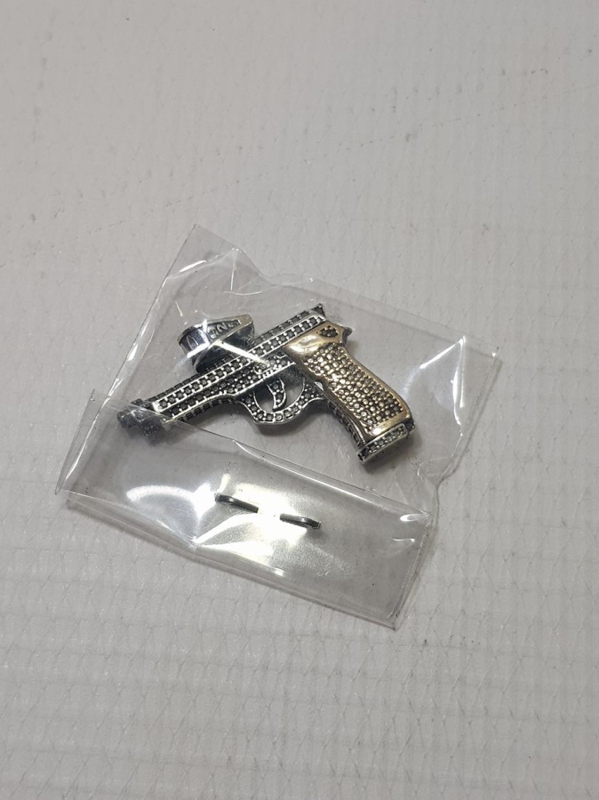 TABANCA GÖRSELLİ GÜMÜŞ KOLYE UCU