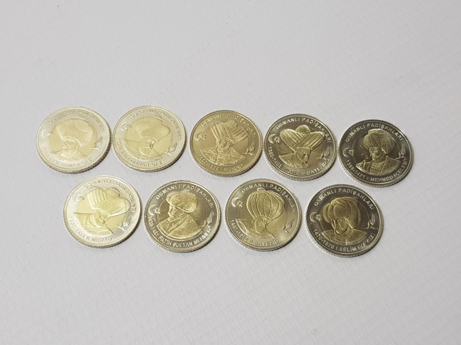 OSMANLI PADİŞAHLARI SERİSİ HATIRA PARA SETİ