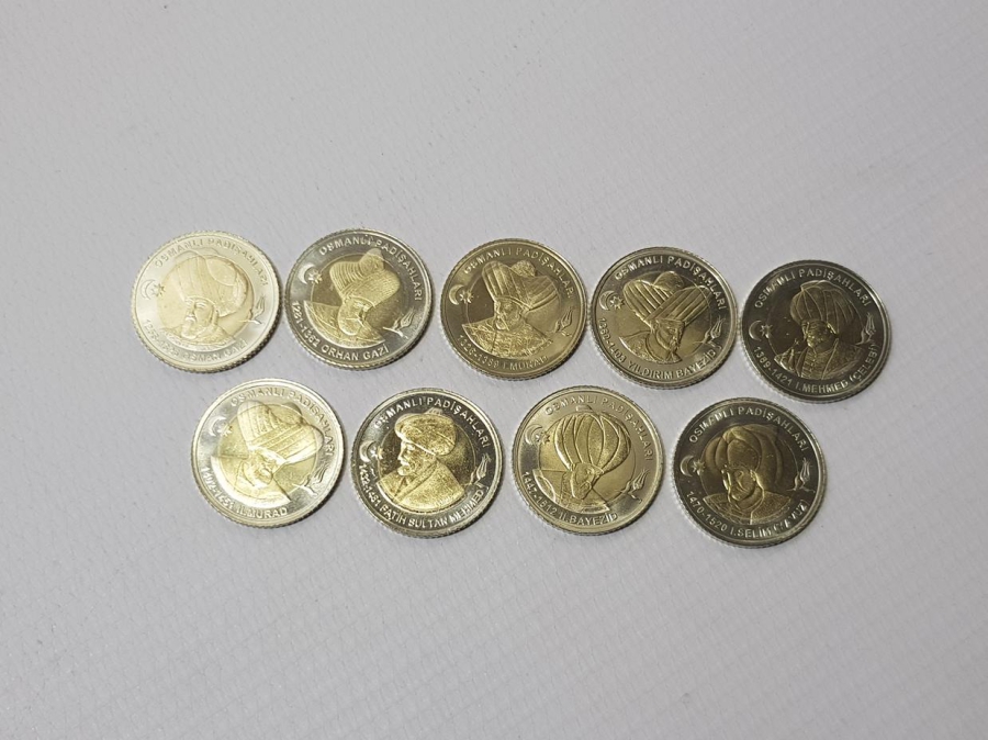 OSMANLI PADİŞAHLARI SERİSİ HATIRA PARA SETİ