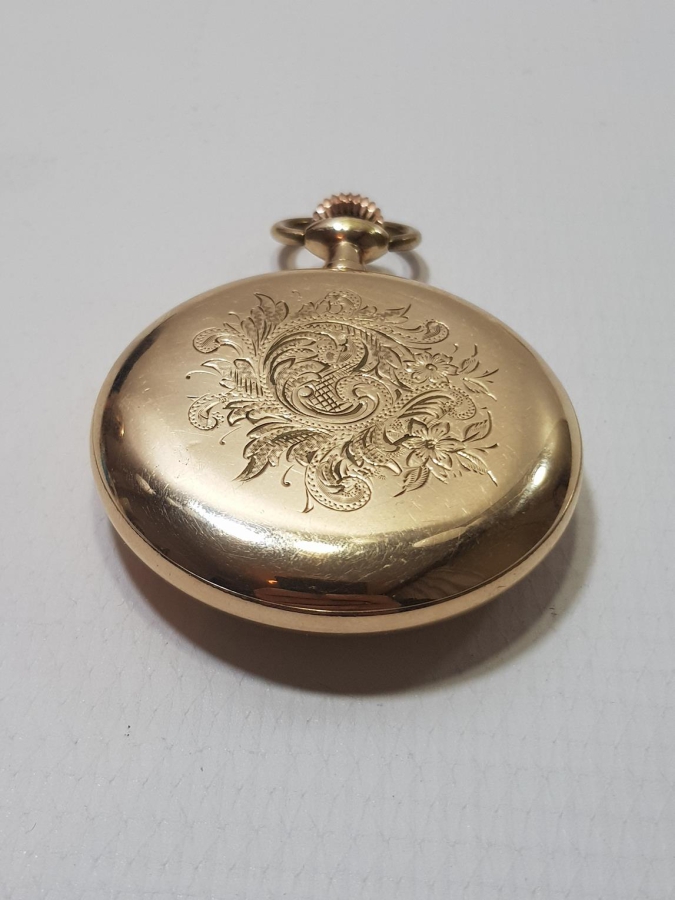 OSMANLI DÖNEMİ ALTIN KAPLAMA CEP SAATİ