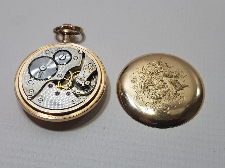 OSMANLI DÖNEMİ ALTIN KAPLAMA CEP SAATİ