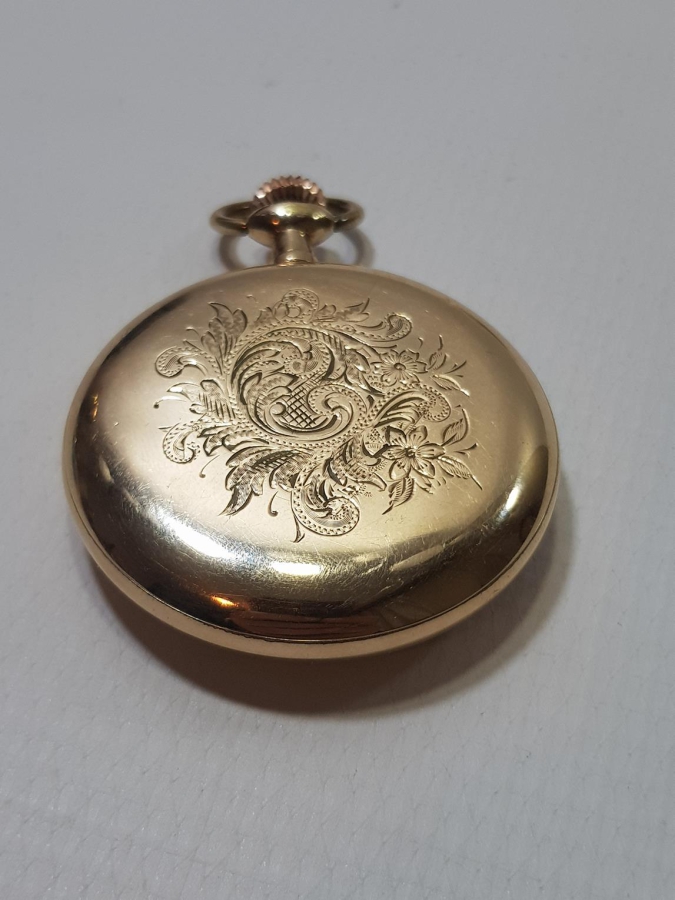 OSMANLI DÖNEMİ ALTIN KAPLAMA CEP SAATİ