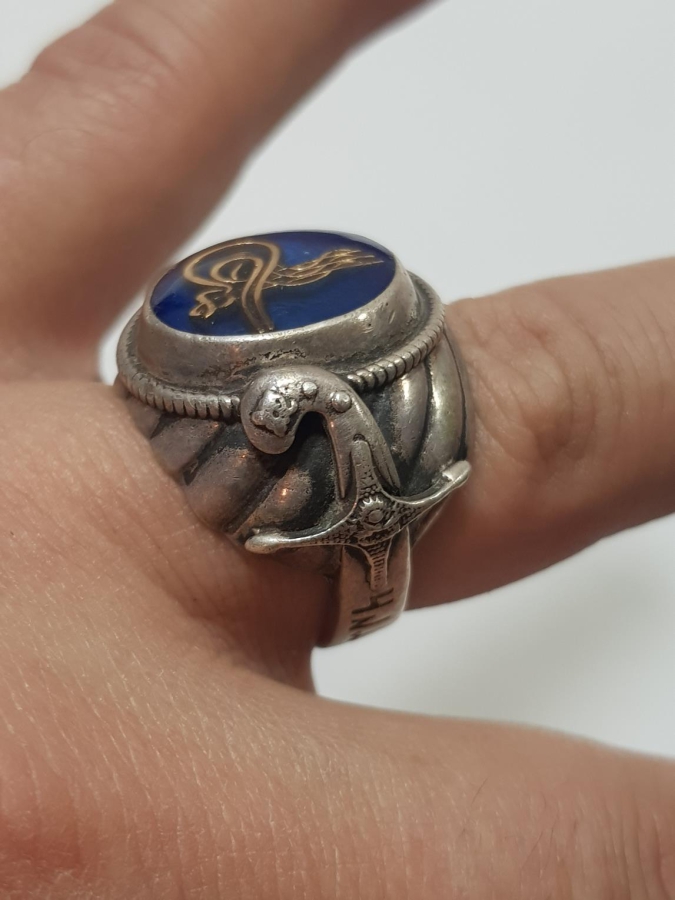 SARIK FORMLU OSMANLI TUĞRALI GÜMÜŞ YÜZÜK