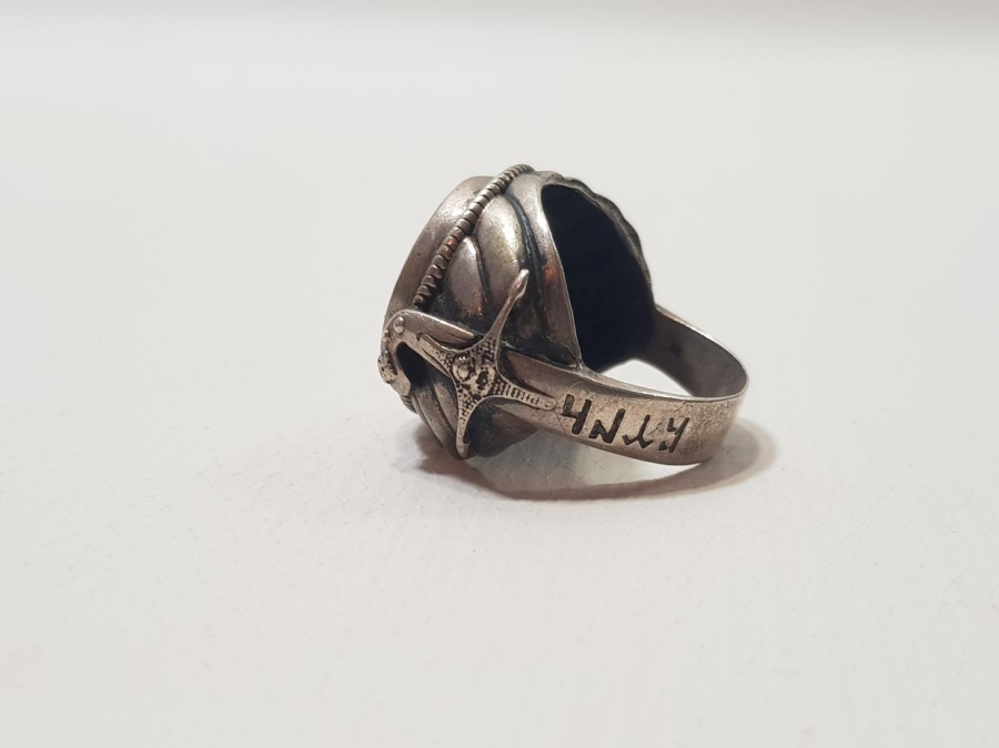 SARIK FORMLU OSMANLI TUĞRALI GÜMÜŞ YÜZÜK